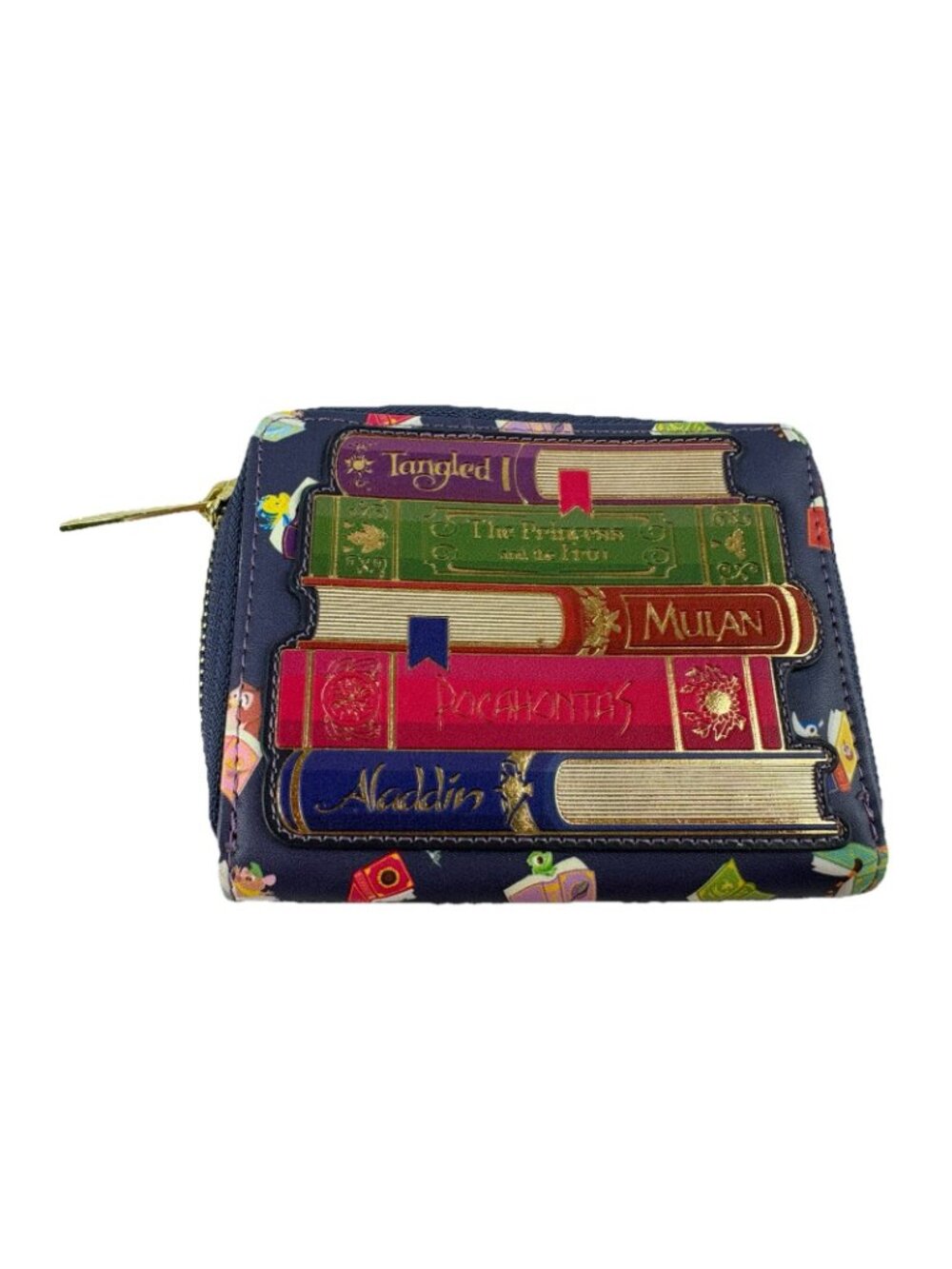*Loungefly Disney Princess Books Zip Around Wallet Multi-Color - Picture 2 of 6